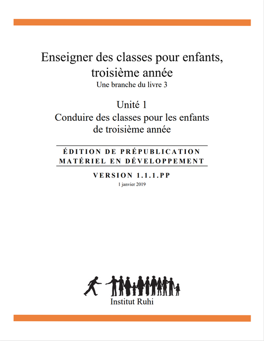 Enseigner des classes pour enfants, troisième année